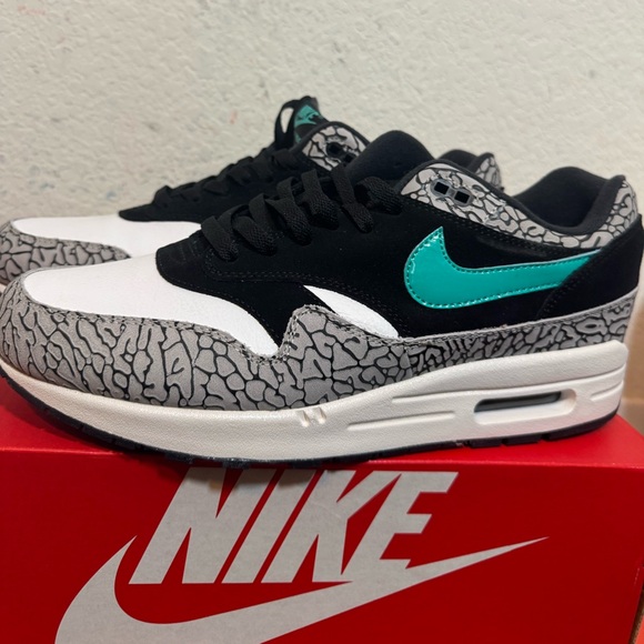 Nike Low-Top Sneakers - Black White & Teal Swoosh
